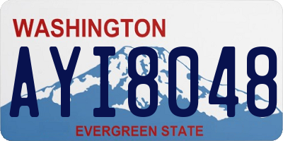 WA license plate AYI8048