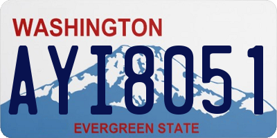 WA license plate AYI8051