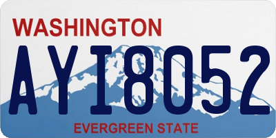 WA license plate AYI8052