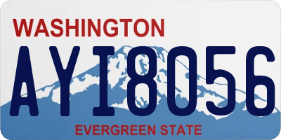 WA license plate AYI8056