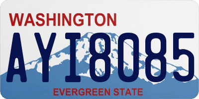 WA license plate AYI8085