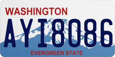 WA license plate AYI8086