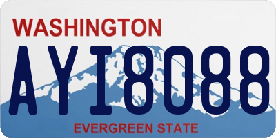 WA license plate AYI8088
