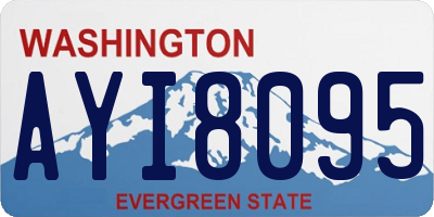 WA license plate AYI8095