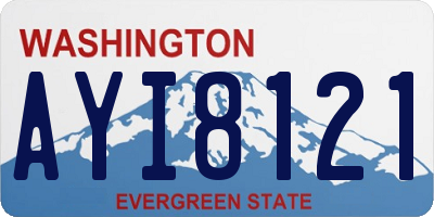 WA license plate AYI8121