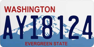 WA license plate AYI8124
