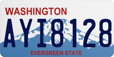 WA license plate AYI8128