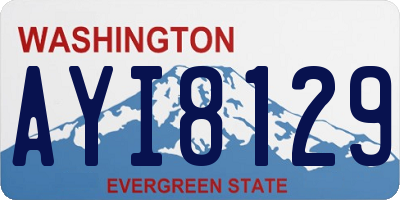 WA license plate AYI8129