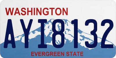 WA license plate AYI8132