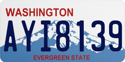 WA license plate AYI8139