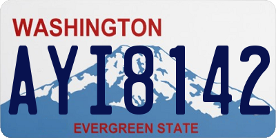 WA license plate AYI8142