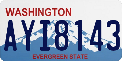 WA license plate AYI8143