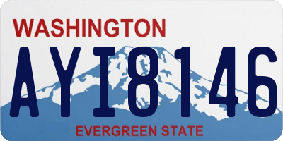 WA license plate AYI8146