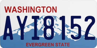 WA license plate AYI8152