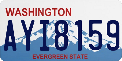 WA license plate AYI8159