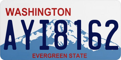 WA license plate AYI8162