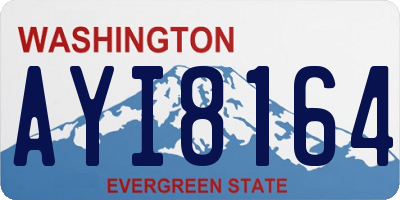 WA license plate AYI8164