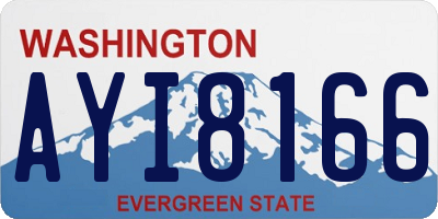 WA license plate AYI8166