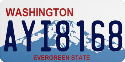 WA license plate AYI8168