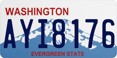 WA license plate AYI8176