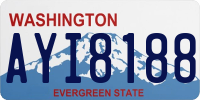 WA license plate AYI8188