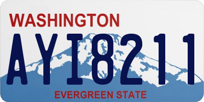 WA license plate AYI8211