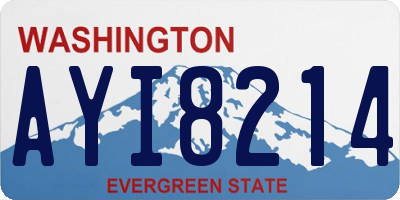 WA license plate AYI8214