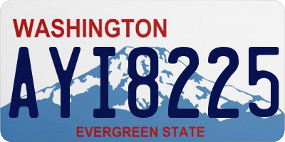 WA license plate AYI8225