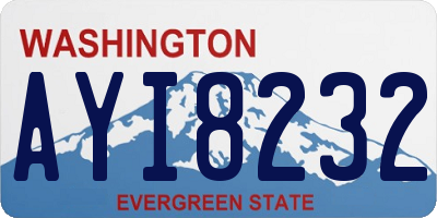 WA license plate AYI8232