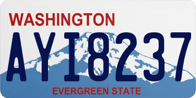 WA license plate AYI8237