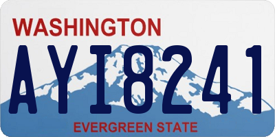 WA license plate AYI8241
