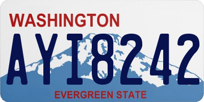 WA license plate AYI8242