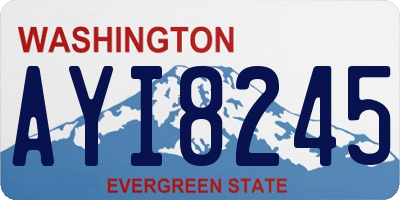 WA license plate AYI8245