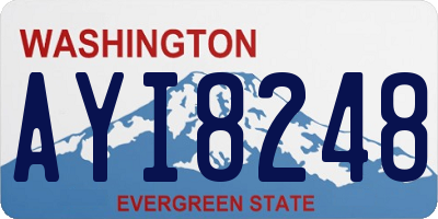 WA license plate AYI8248