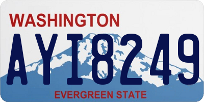 WA license plate AYI8249