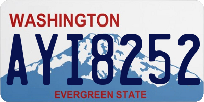 WA license plate AYI8252