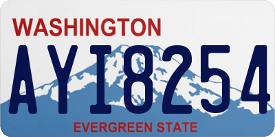 WA license plate AYI8254