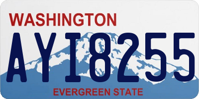 WA license plate AYI8255