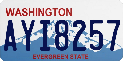 WA license plate AYI8257
