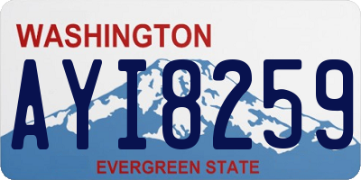 WA license plate AYI8259