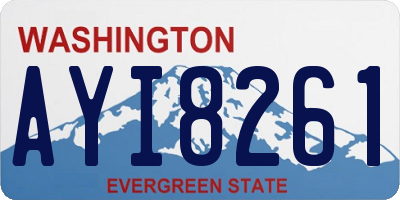 WA license plate AYI8261
