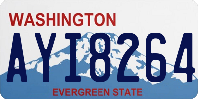 WA license plate AYI8264