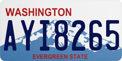 WA license plate AYI8265
