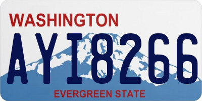 WA license plate AYI8266