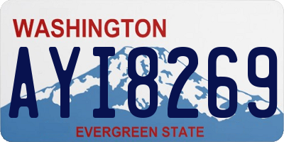 WA license plate AYI8269
