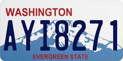 WA license plate AYI8271