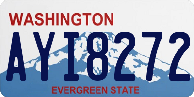 WA license plate AYI8272