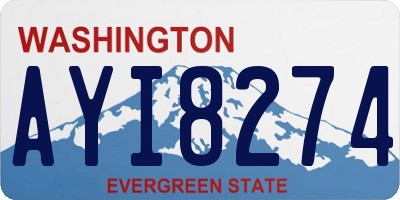 WA license plate AYI8274