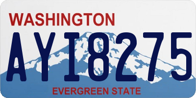 WA license plate AYI8275