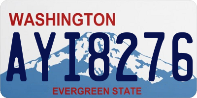 WA license plate AYI8276